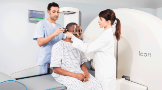 LGK Icon - Patient set up with Frame